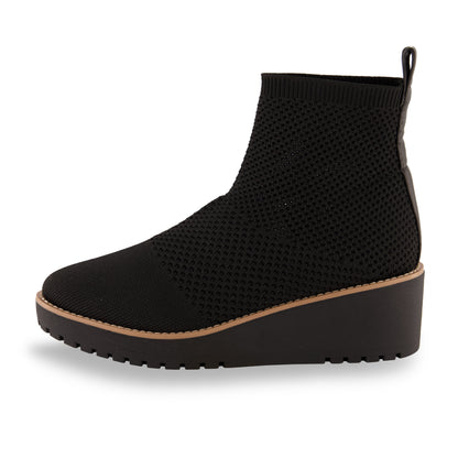 Cushionaire Iggy Knit Wedge Bootie