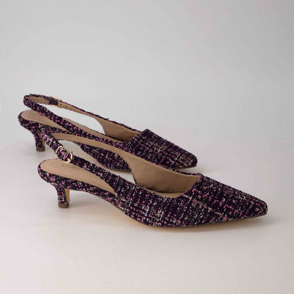 Cushionaire Buzz Tweed Kitten Heel