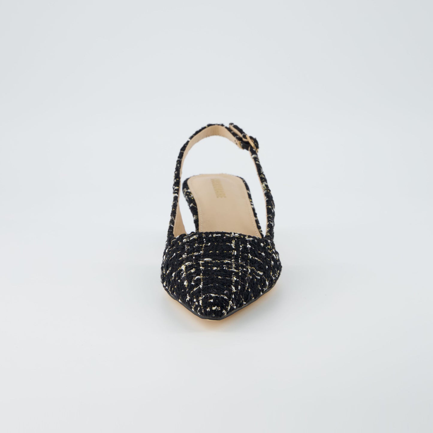 Cushionaire Buzz Tweed Kitten Heel