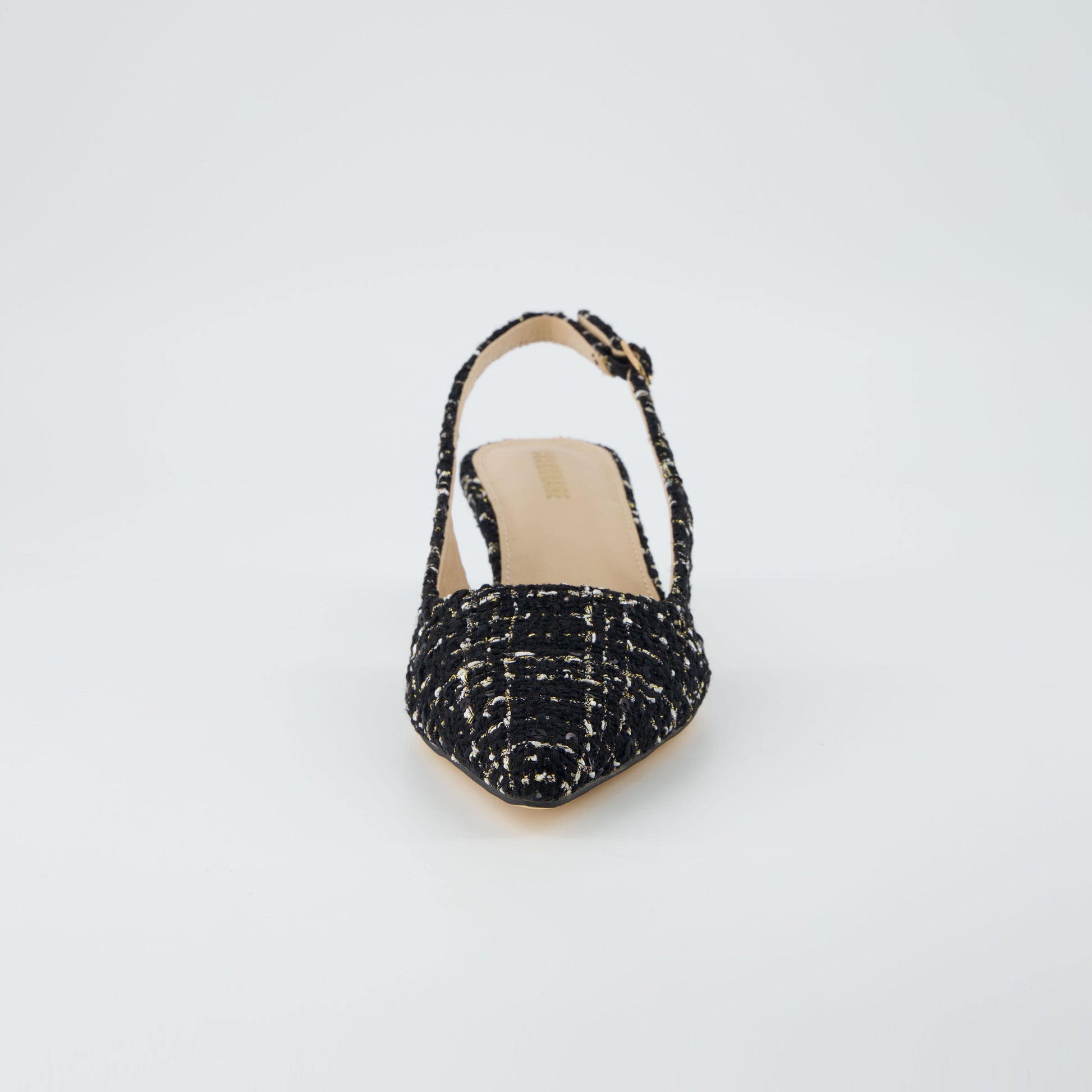 Cushionaire Buzz Tweed Kitten Heel