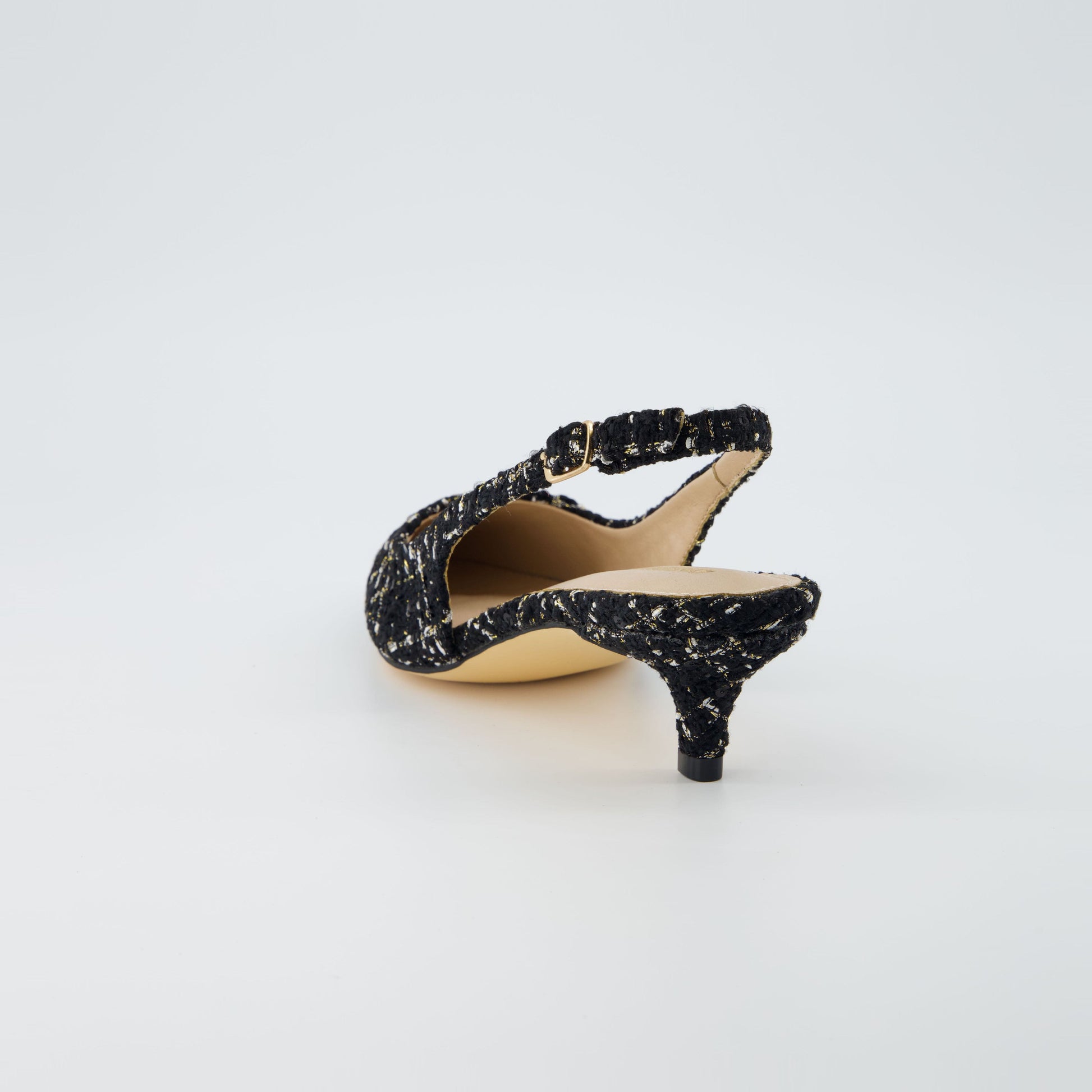 Cushionaire Buzz Tweed Kitten Heel
