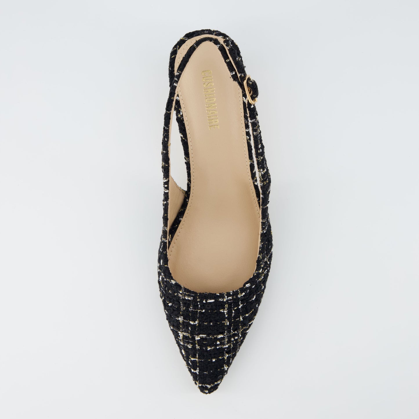 Cushionaire Buzz Tweed Kitten Heel