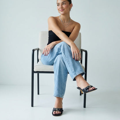 Cushionaire Belle Kitten Heel Sandals