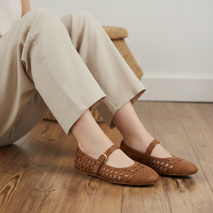 Cushionaire Windsor Woven Mary Jane