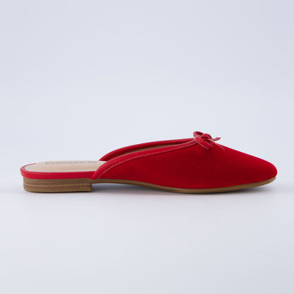 Cushionaire Jade Velvet Ballet Mule
