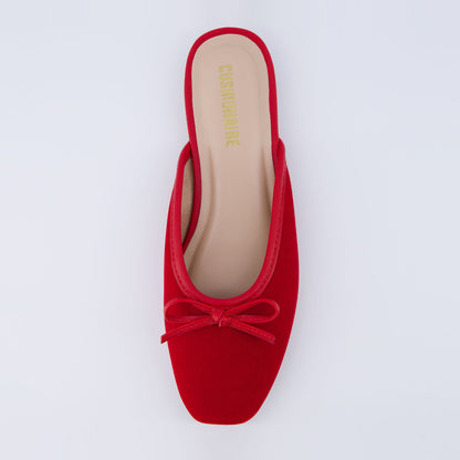 Cushionaire Jade Velvet Ballet Mule