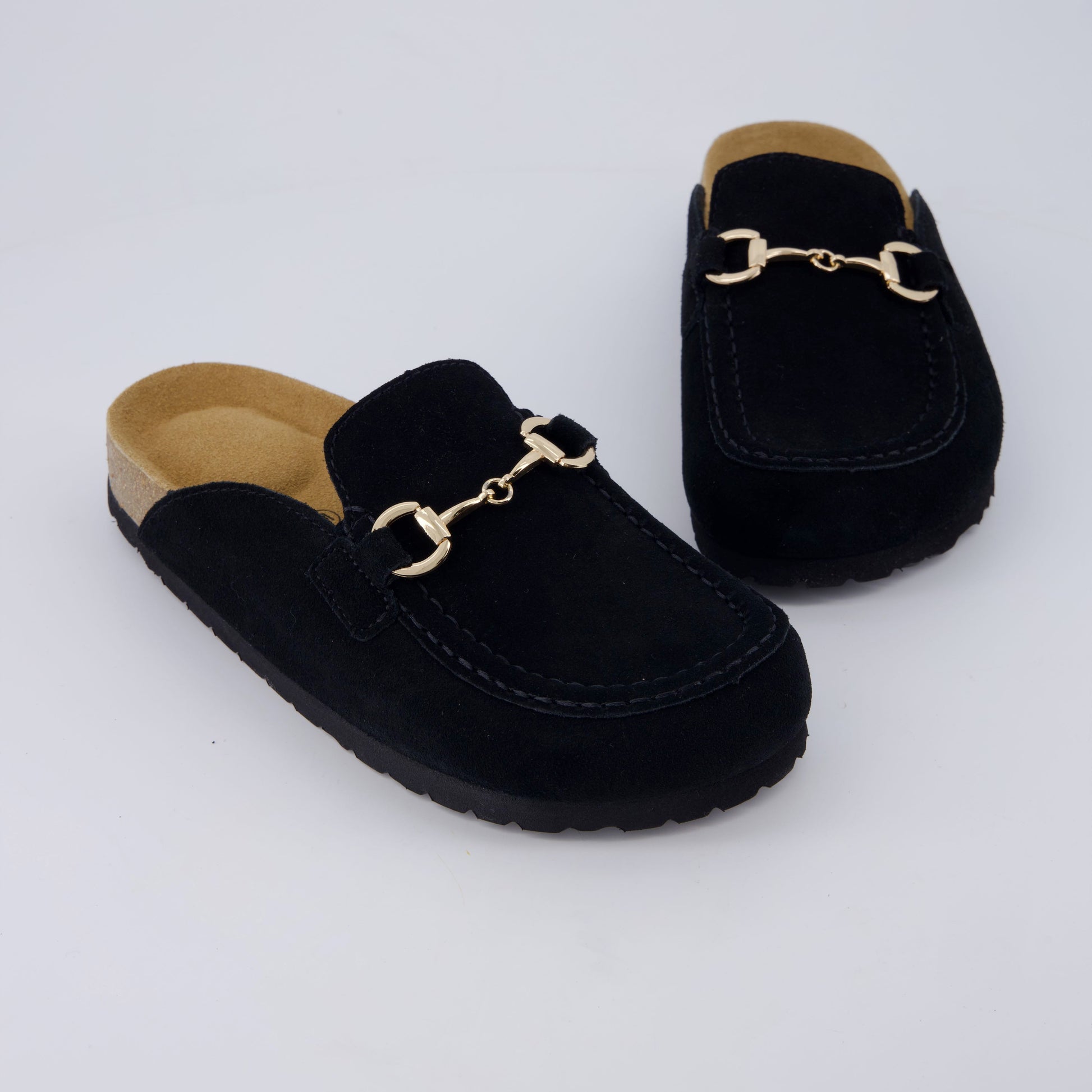 Cushionaire Cliff Suede Clog Mules