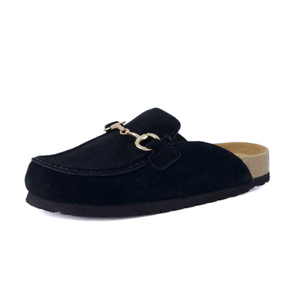 Cushionaire Cliff Suede Clog Mules