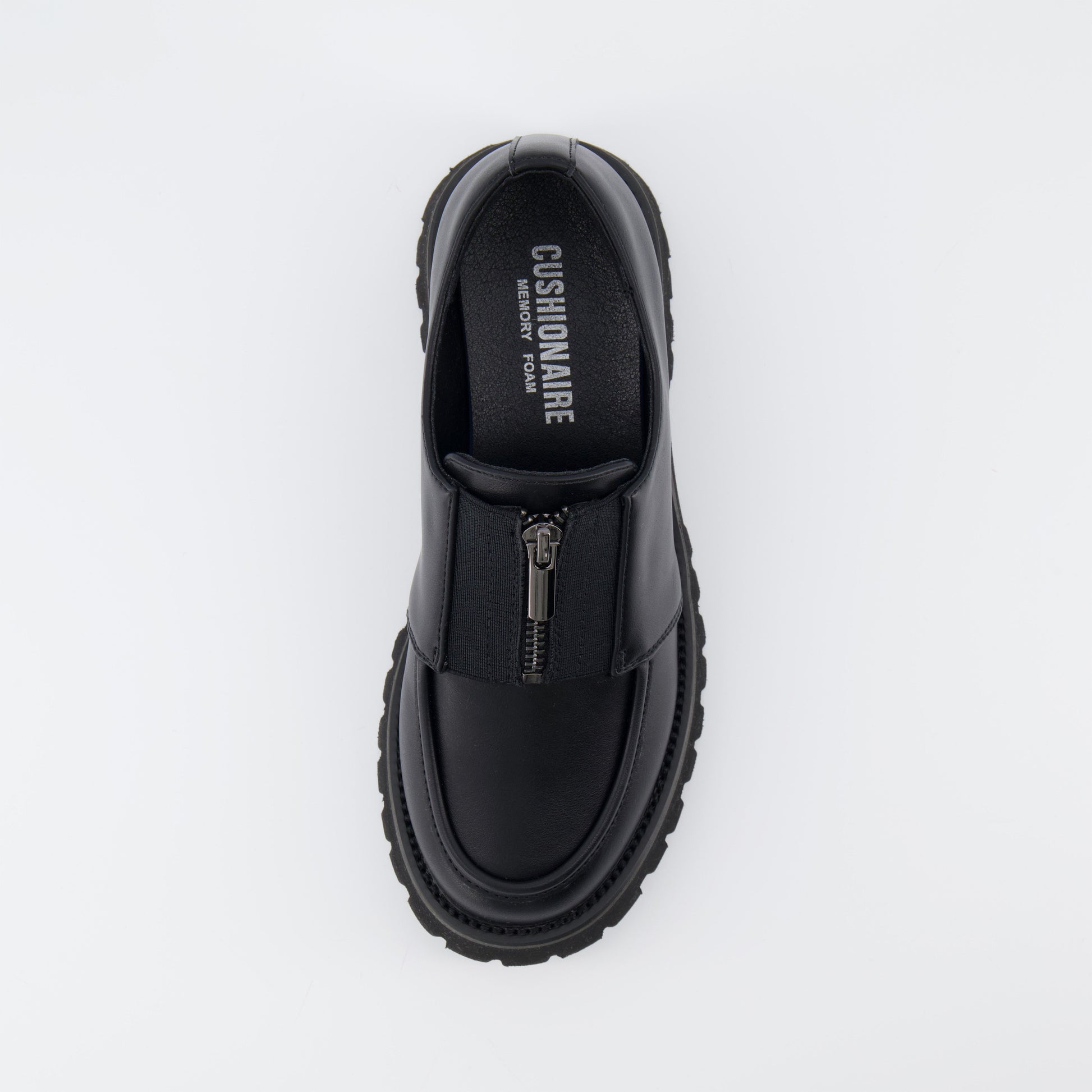 Cushionaire Dario Zipper Slip On Loafer