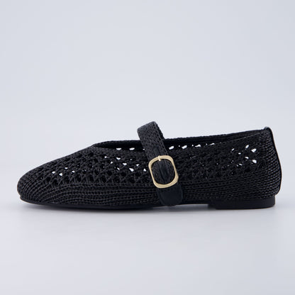 Cushionaire Monet Woven Mary Jane Flats