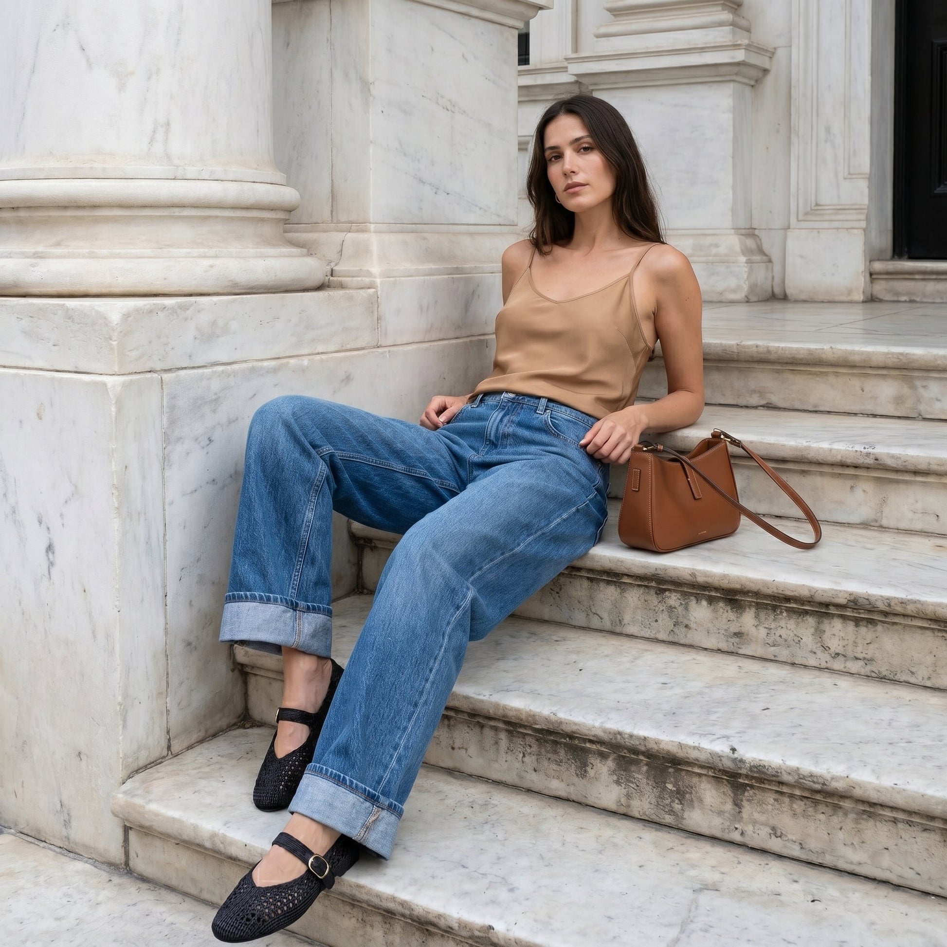 Cushionaire Monet Woven Mary Jane Flats