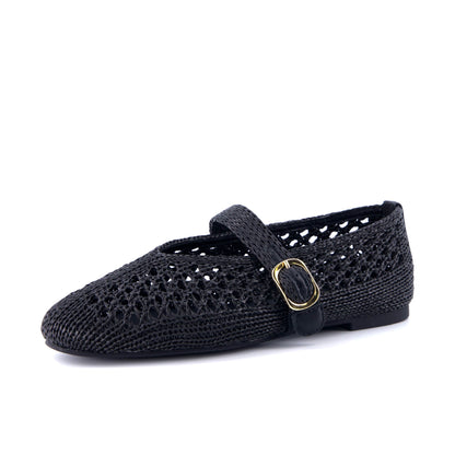 Cushionaire Monet Woven Mary Jane Flats