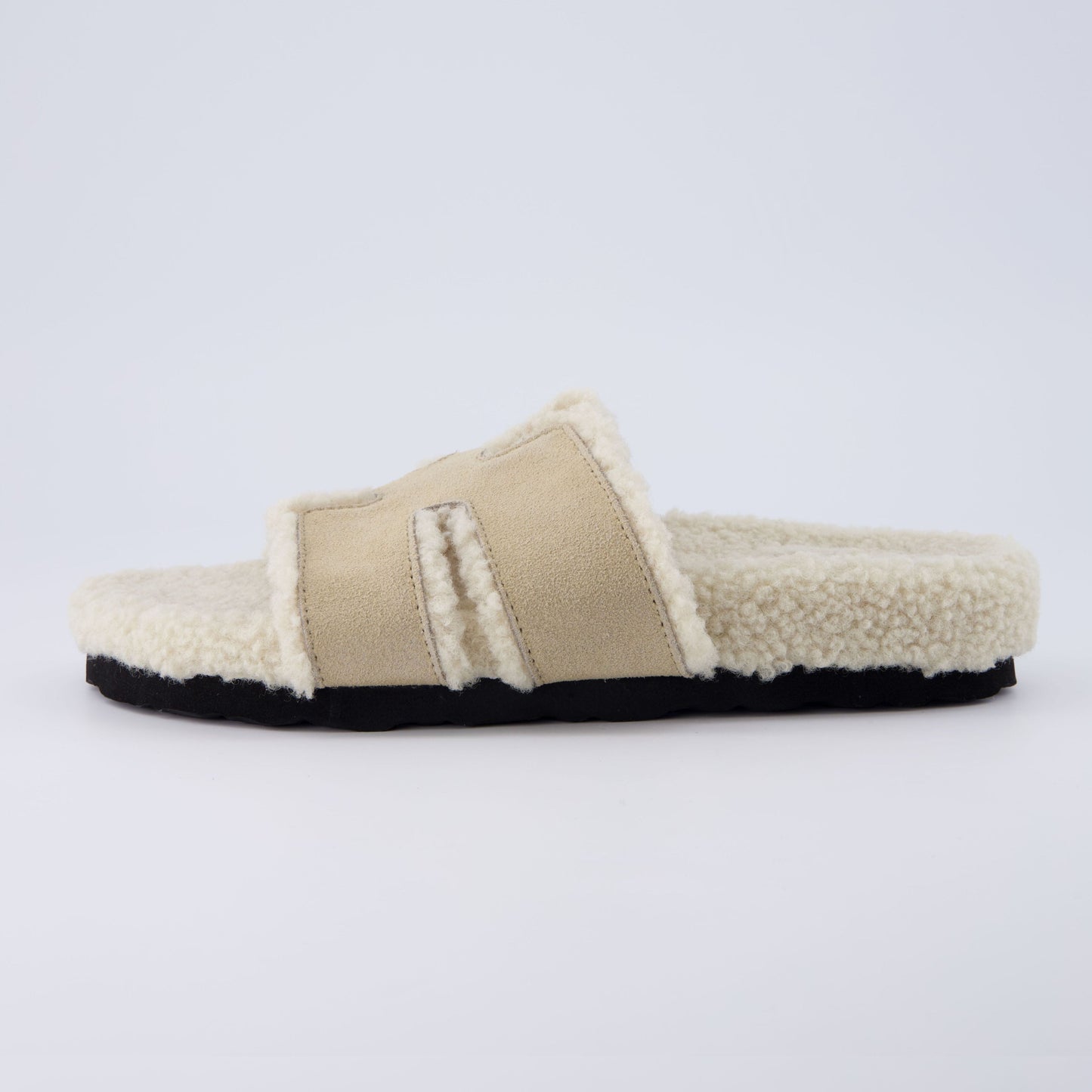 Cushionaire Cuddle Shearling Footbed Sandal