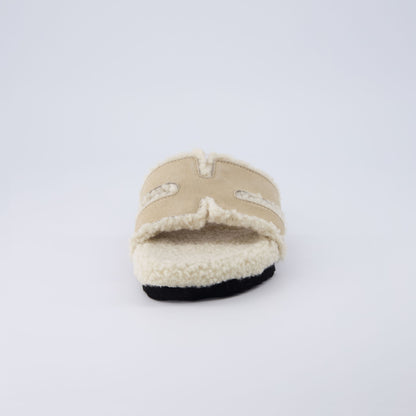Cushionaire Cuddle Shearling Footbed Sandal