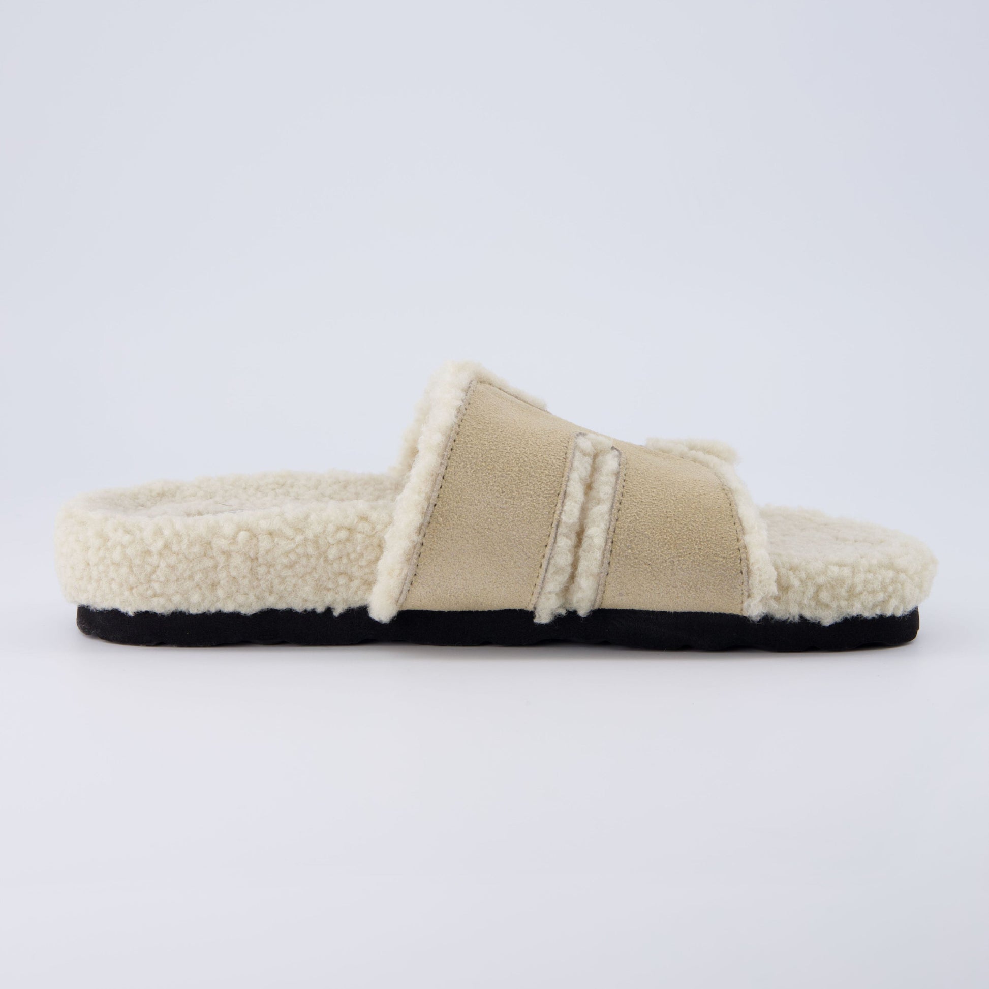 Cushionaire Cuddle Shearling Footbed Sandal