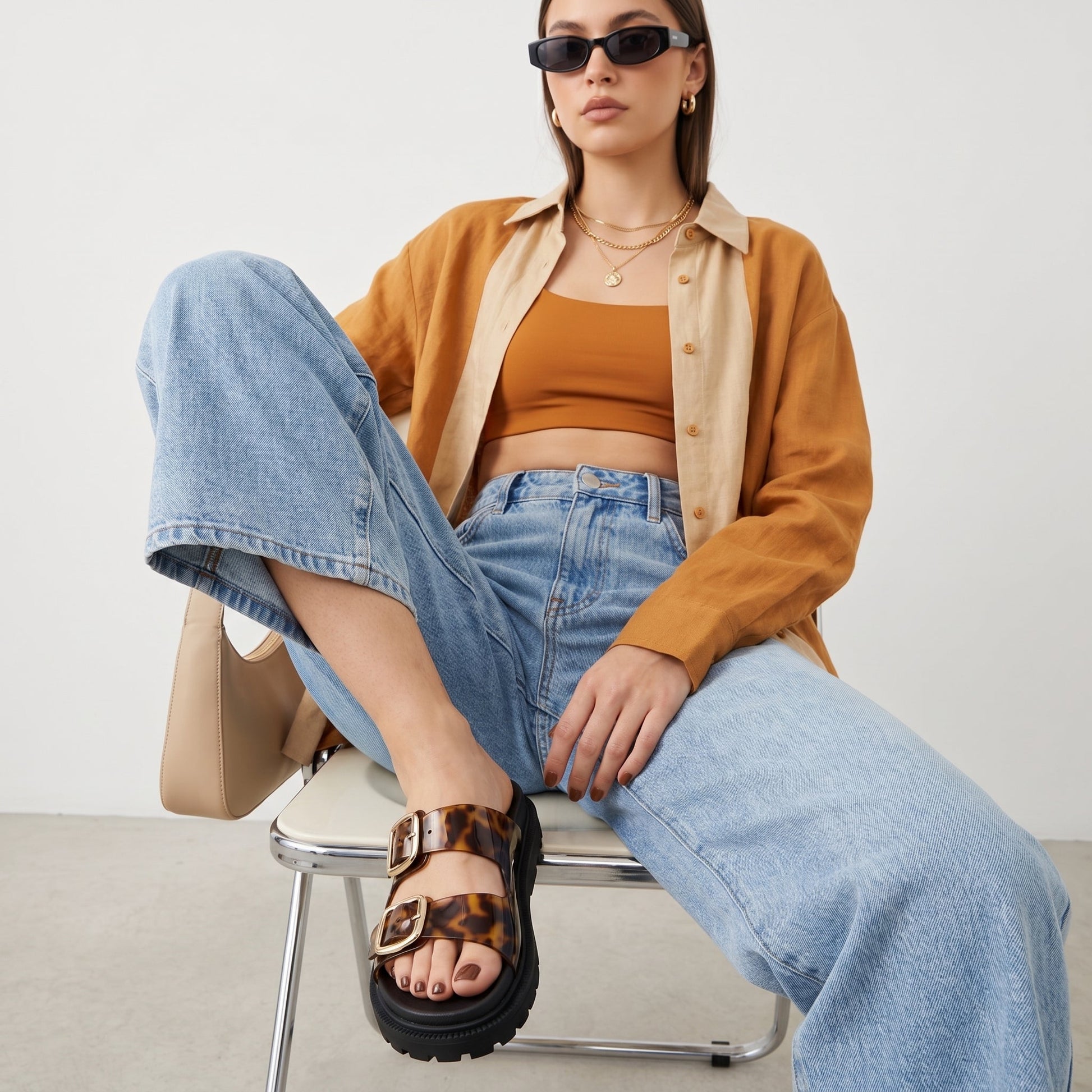 Cushionaire Fuse Chunky Sandals
