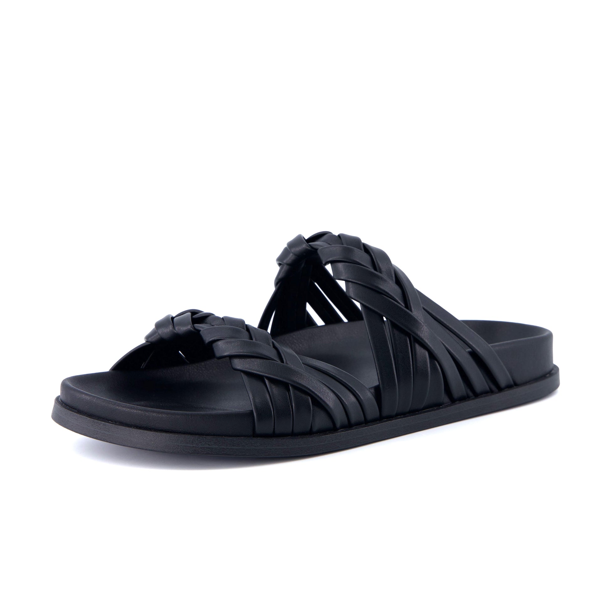 Cushionaire Lens Braided Strap Sandals