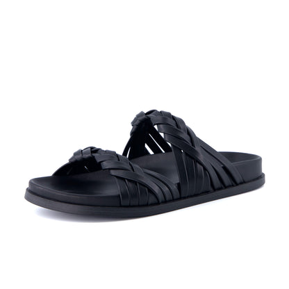 Cushionaire Lens Braided Strap Sandals