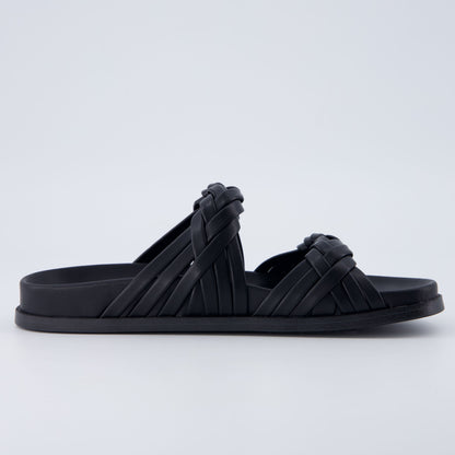 Cushionaire Lens Braided Strap Sandals