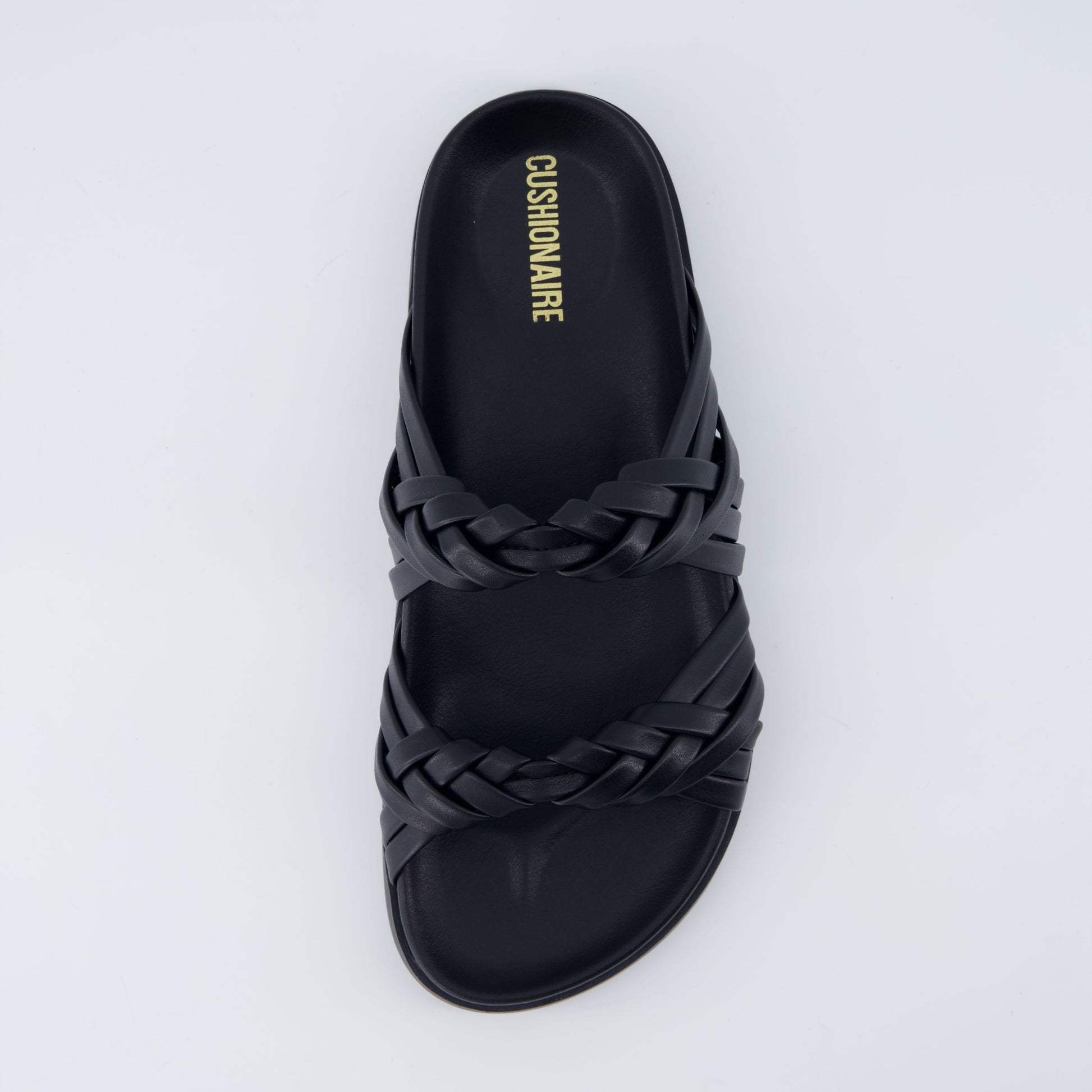 Cushionaire Lens Braided Strap Sandals