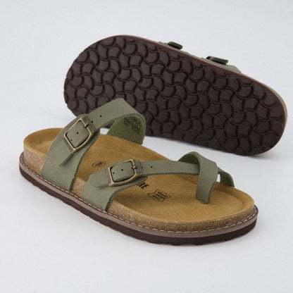 Cushionaire Pluto Cork Sandals