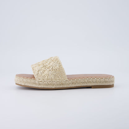 Cushionaire Bolero Woven Slide Sandals