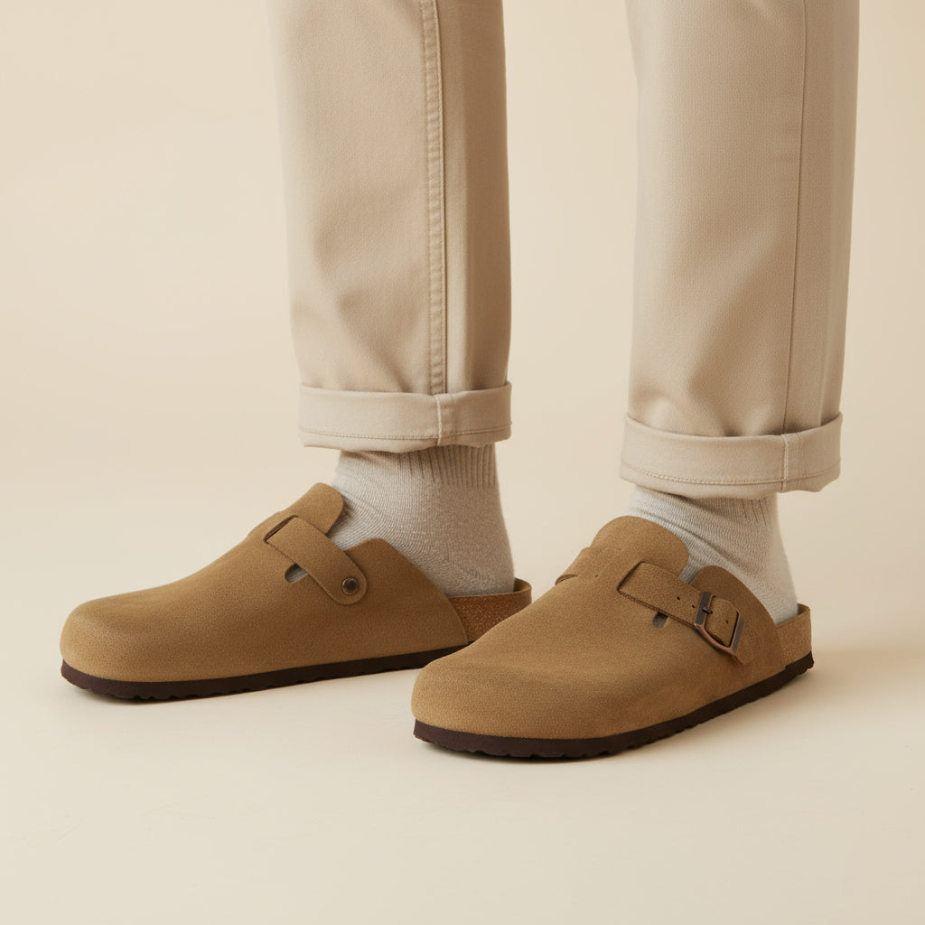 Cushionaire Haze Men's Leather Clog