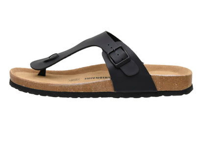 Cushionaire Leah Men's Cork Footbed Sandal