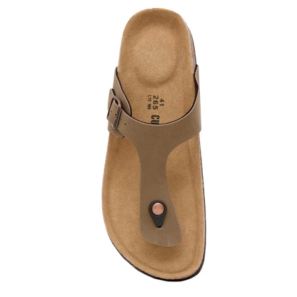 Cushionaire Leah Men's Cork Footbed Sandal
