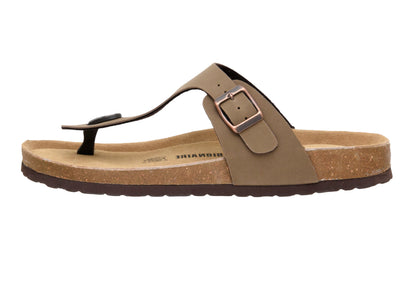 Cushionaire Leah Men's Cork Footbed Sandal