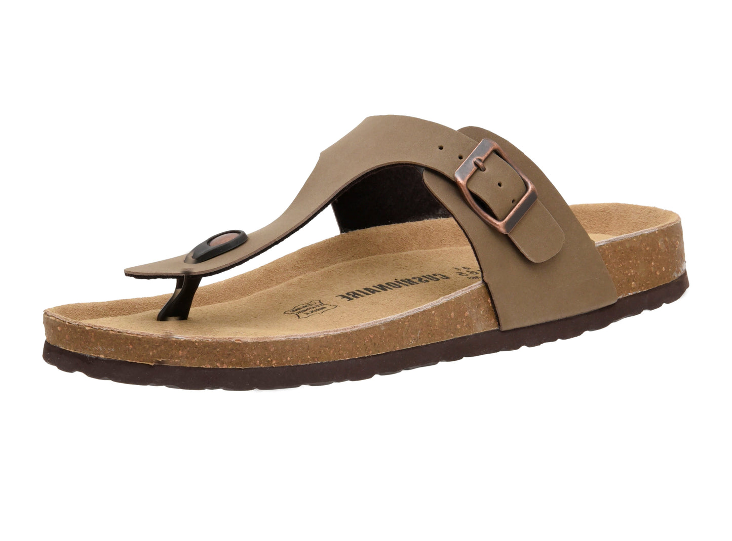 Cushionaire Leah Men's Cork Footbed Sandal