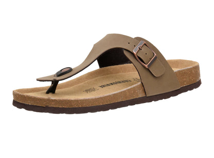 Cushionaire Leah Men's Cork Footbed Sandal