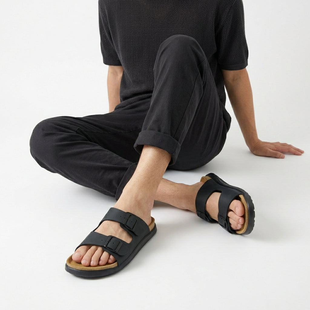 Cushionaire Mars Double Buckle Sandals