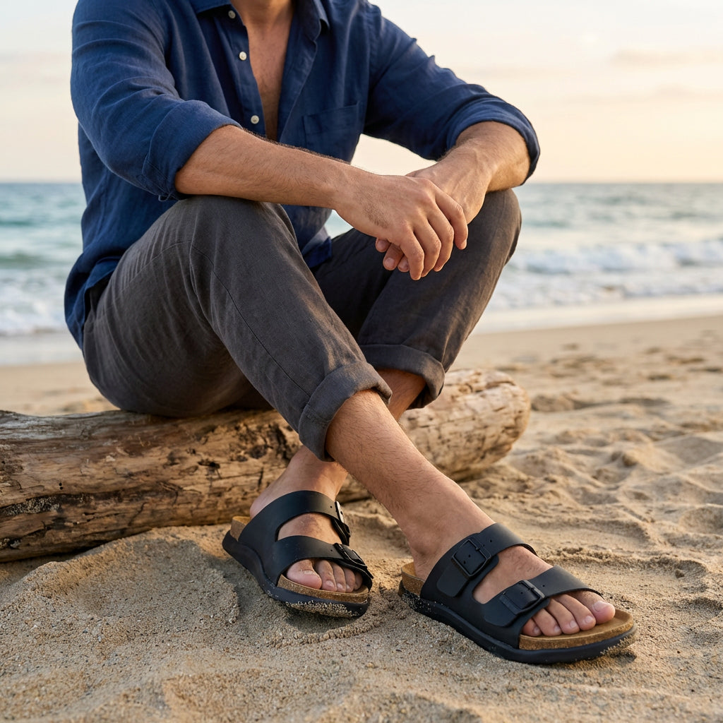 Cushionaire Mars Double Buckle Sandals