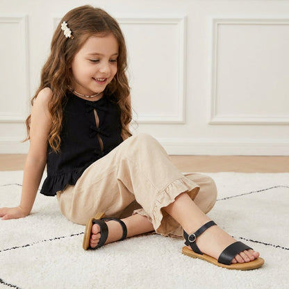 Cushionaire Clara Casual Flat Girls Sandals