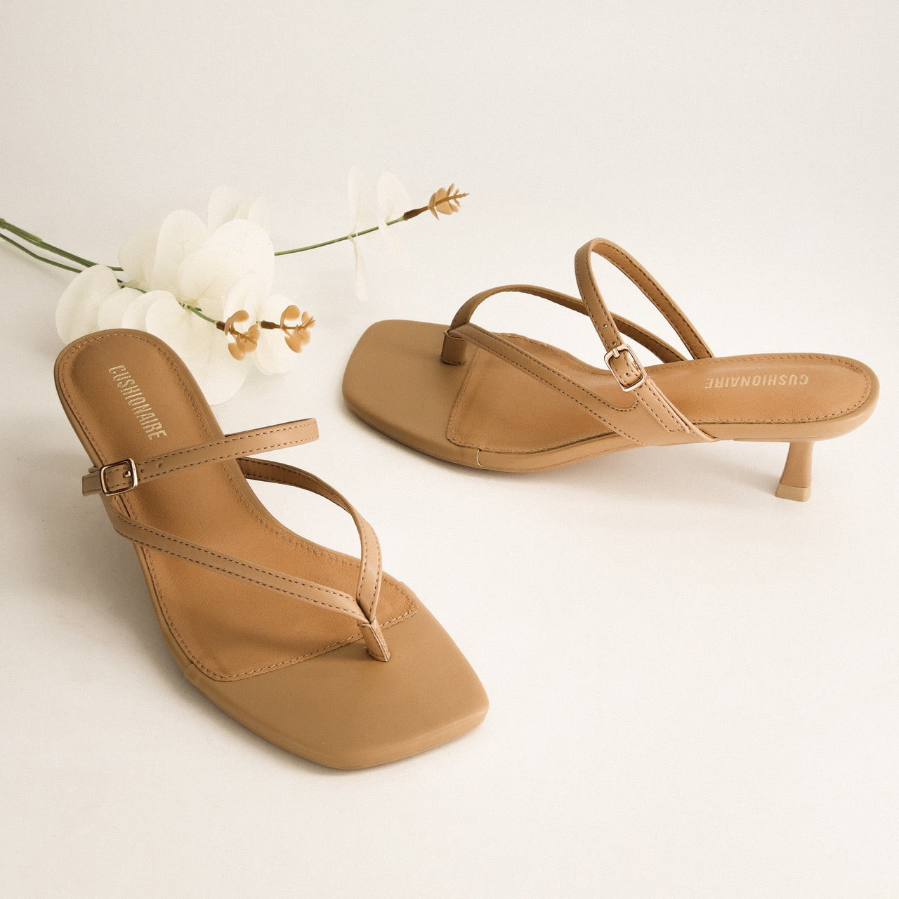Cushionaire Madrid Kitten Heel Sandals