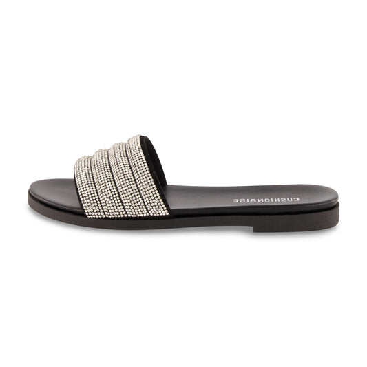 Cushionaire Millie Rhinestone Slide Sandal