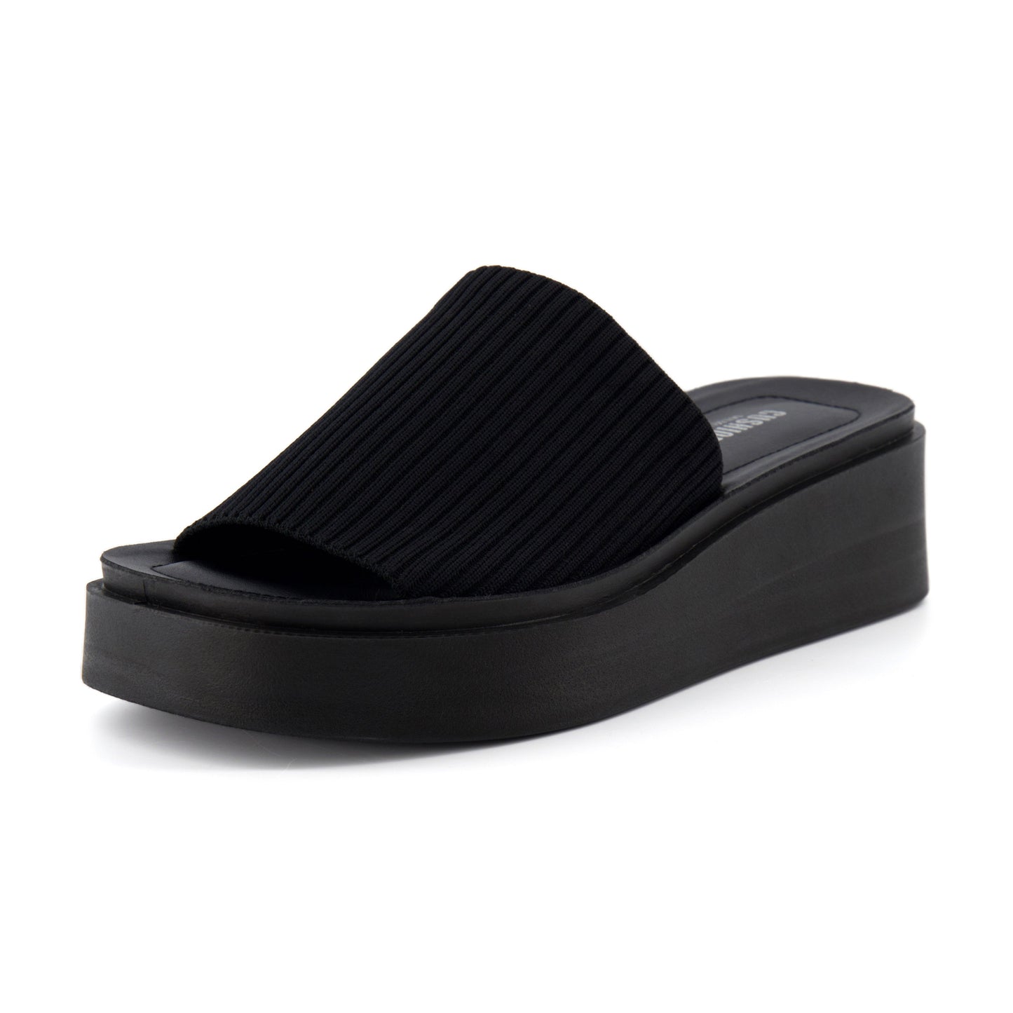 Cushionaire Pim Knit Platform Sandal