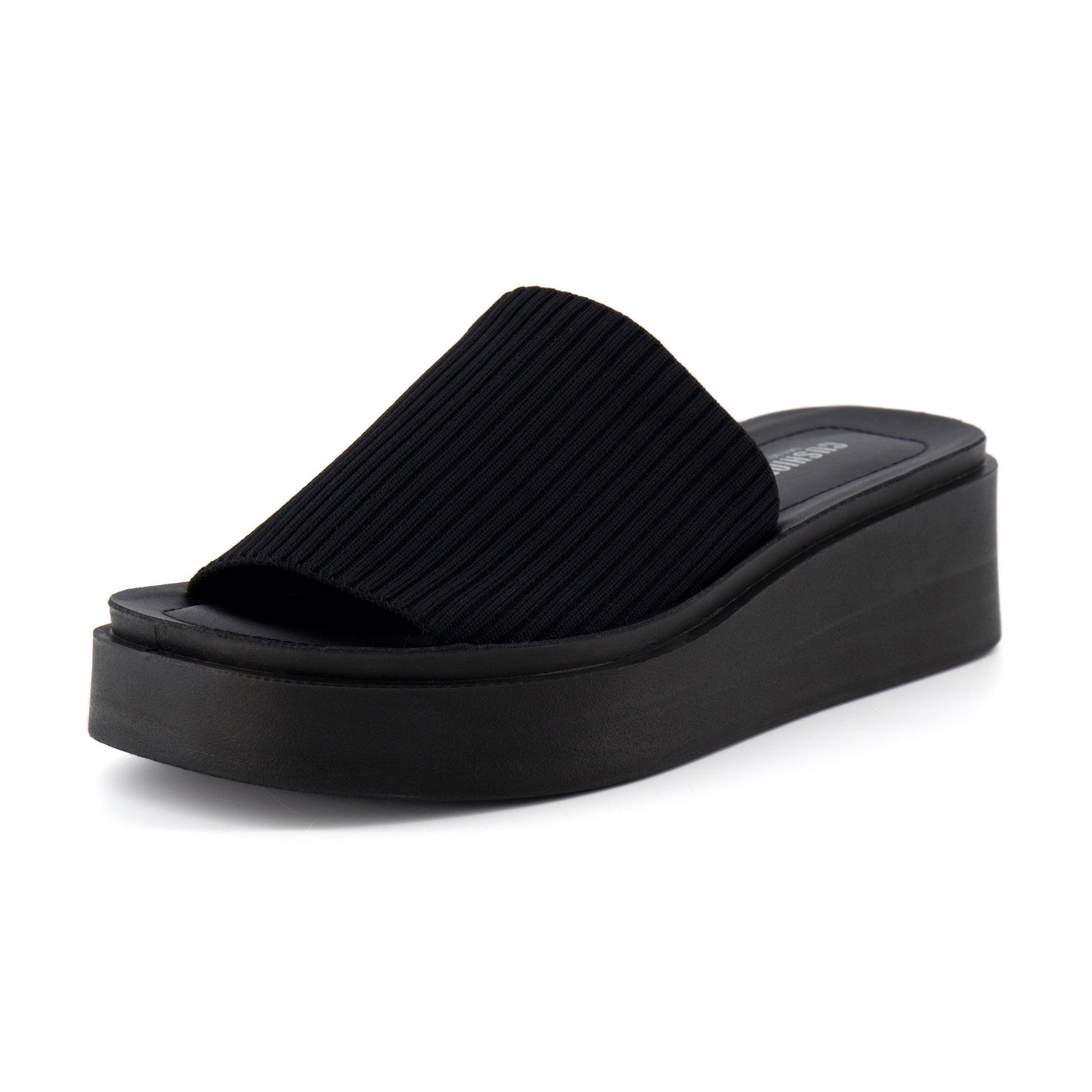 Cushionaire Pim Knit Platform Sandal