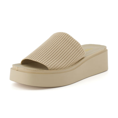 Cushionaire Pim Knit Platform Sandal