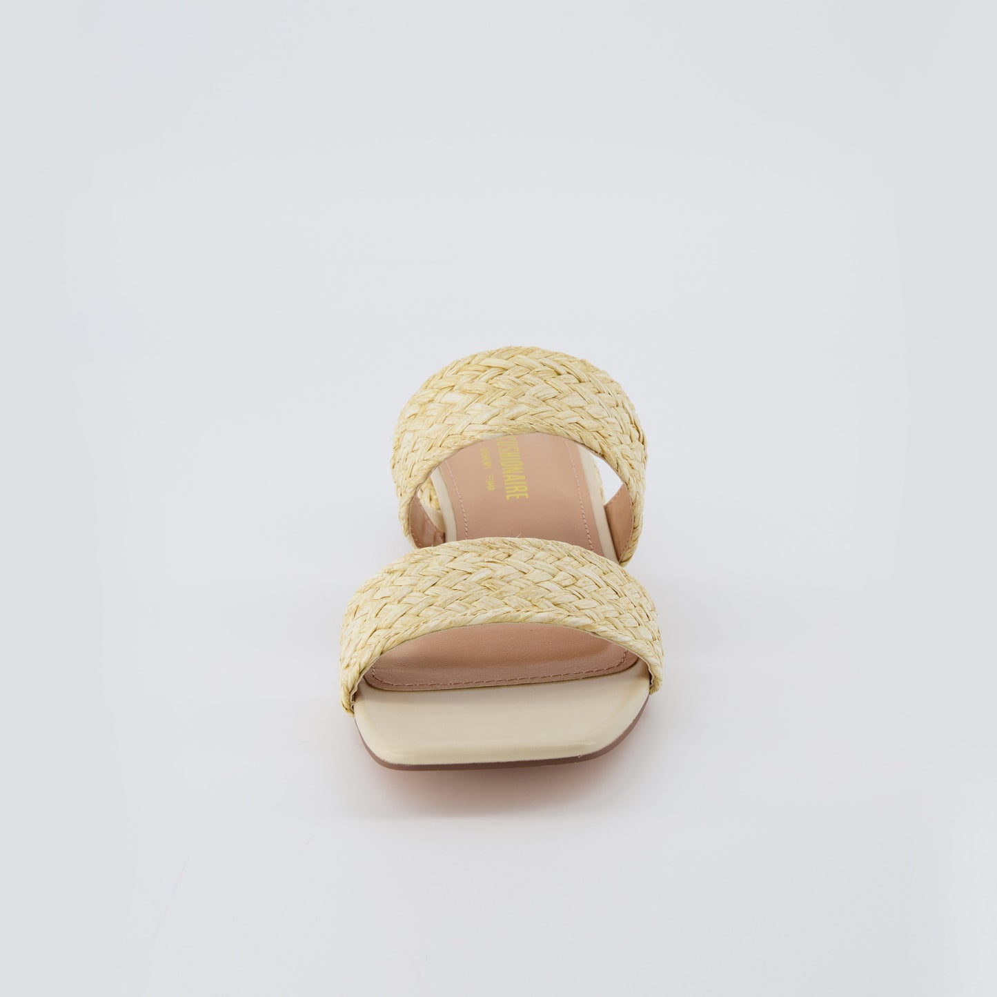 Cushionaire Niki Raffia Block Heel Sandals