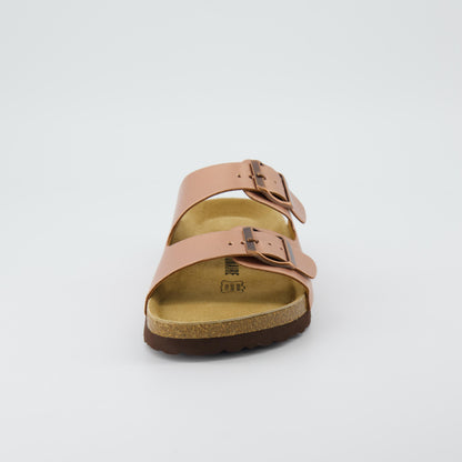 Cushionaire Lane Cork Footbed Sandal Metallics