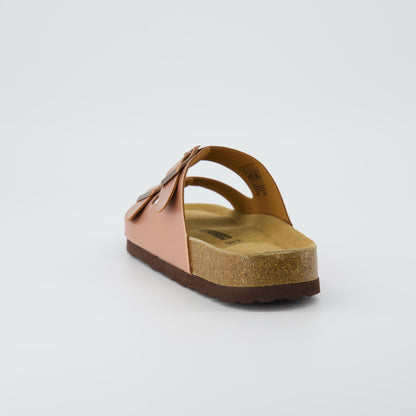Cushionaire Lane Cork Footbed Sandal Metallics